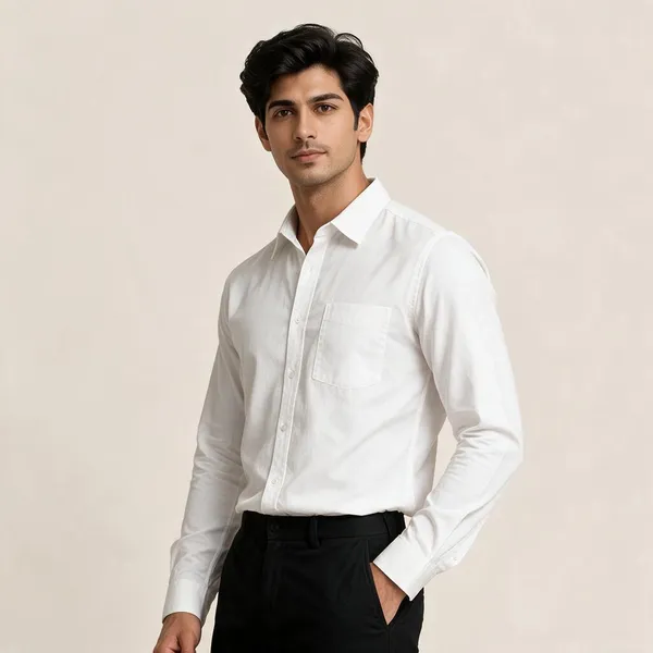 White_Regular_Fit_Full_Sleeve_Shirt_For_Men