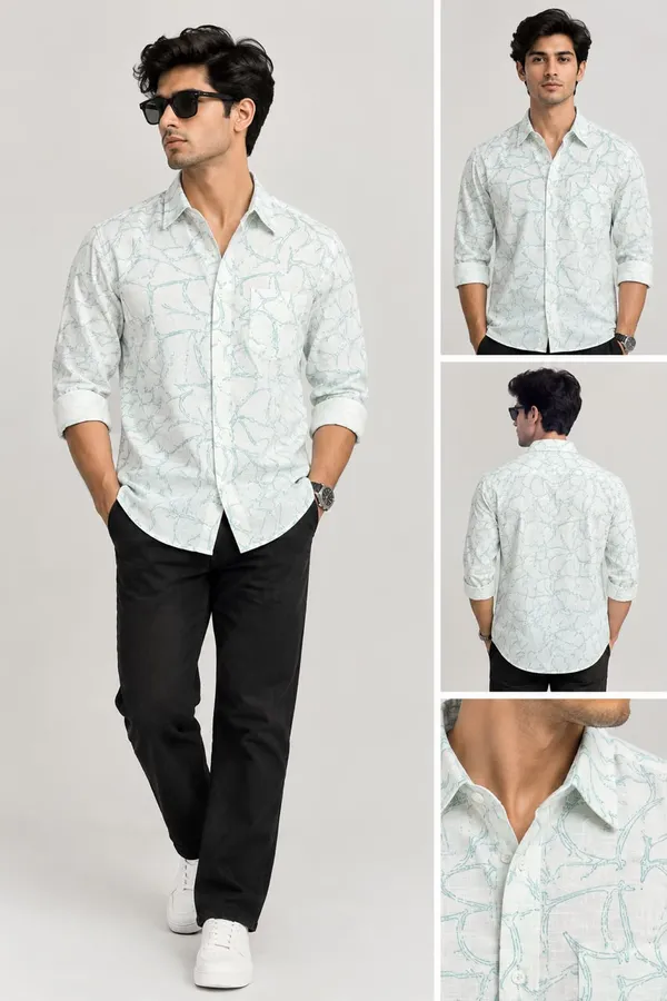 White_Printed_Regular_Fit_Casual_Shirt_For_Men