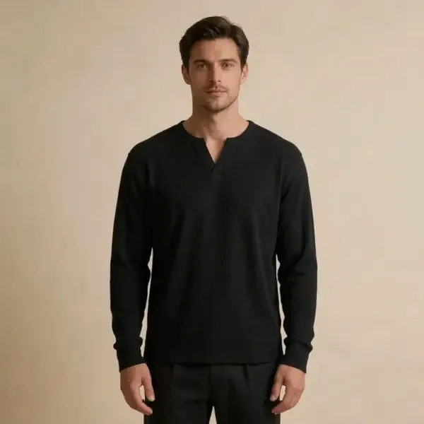 Black_Knit_Regular_Fit_Sweater_For_Men