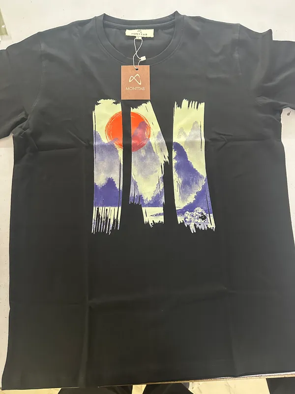 Black_Graphic_Crew_Neck_T-Shirt_For_Men