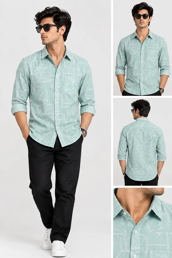 Mint_Green_Printed_Relaxed_Fit_Casual_Shirt_For_Men