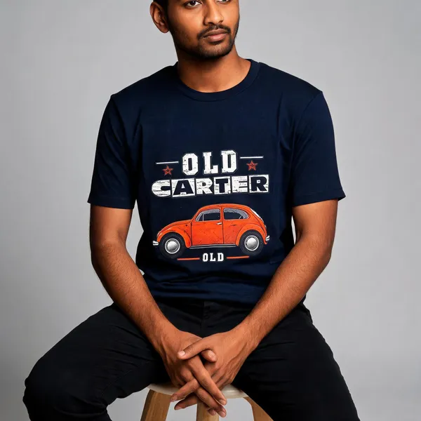 Navy_Graphic_Crew_Neck_T-Shirt_For_Men
