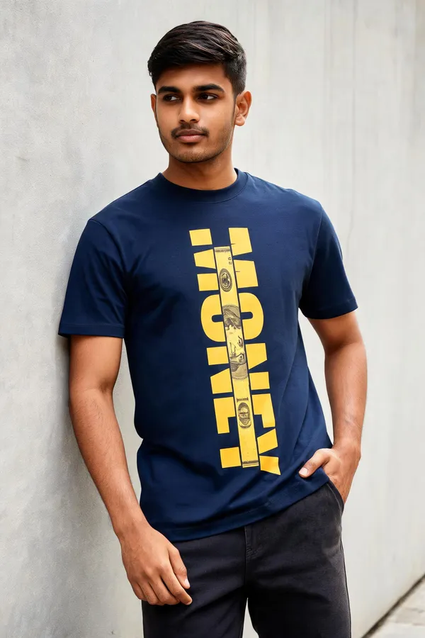 Navy_Graphic_Crew_Neck_T-Shirt_For_Men