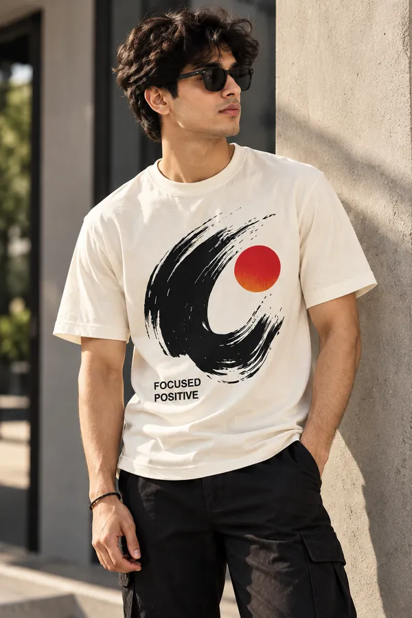 White_Graphic_Regular_Fit_T-Shirt_For_Men