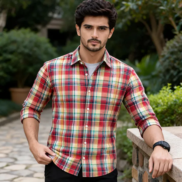 Multicolor_Cotton_Regular_Fit_Checked_Shirt_For_Men