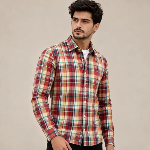 Multicolor_Cotton_Regular_Fit_Checked_Shirt_For_Men