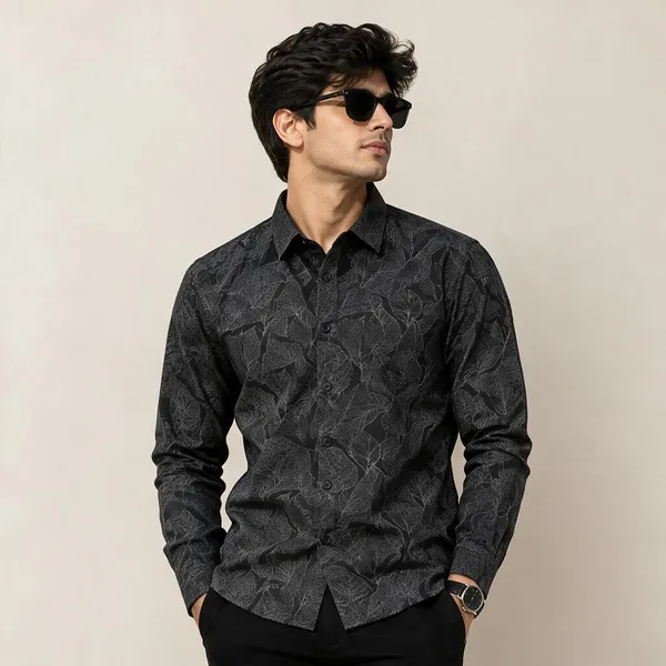 Black_Cotton_Regular_Fit_Botanical_Print_Shirt_For_Men