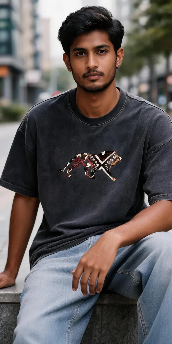 Charcoal_Graphic_Oversized_T-Shirt_For_Men