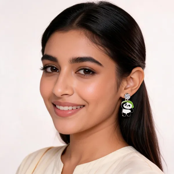 Multicolor_Stone_Panda_Drop_Earrings_For_Women