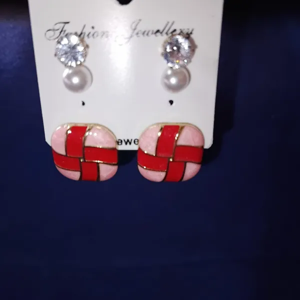 Red_Pink_Stud_Earrings_Set_for_Women