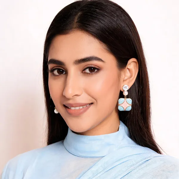 Multicolor_Stone_Pearl_Geometric_Earrings_Set_For_Women