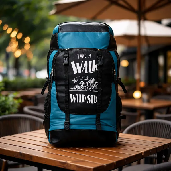 Blue_Faux_Leather_Hiking_Trekking_Backpack_For_Boys_And_Men