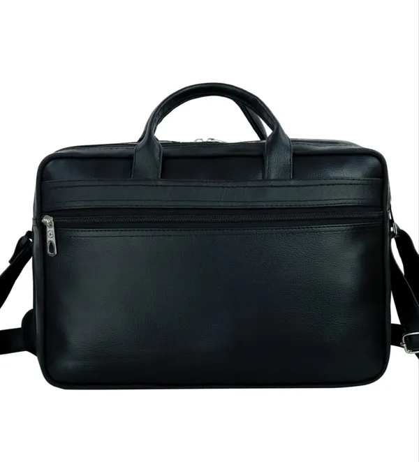 Black_Faux_Leather_Laptop_Messenger_Bag_For_Men