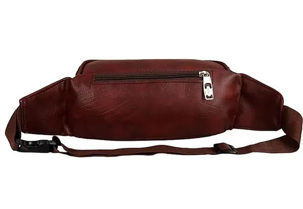 Brown_Pu_Multi-Compartment_Waist_Pouch_For_Men_And_Women