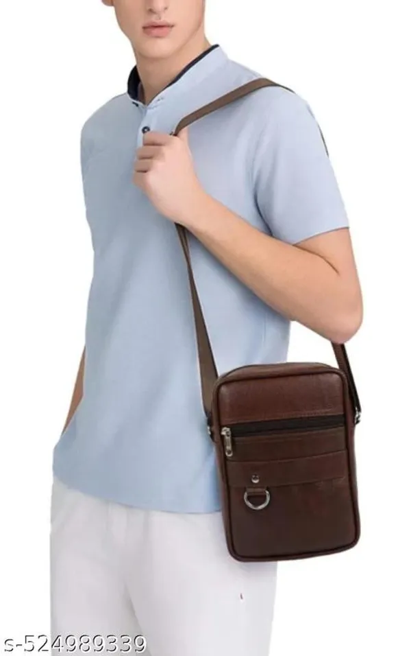 Brown_Faux_Leather_Crossbody_Messenger_Sling_Bag_For_Men