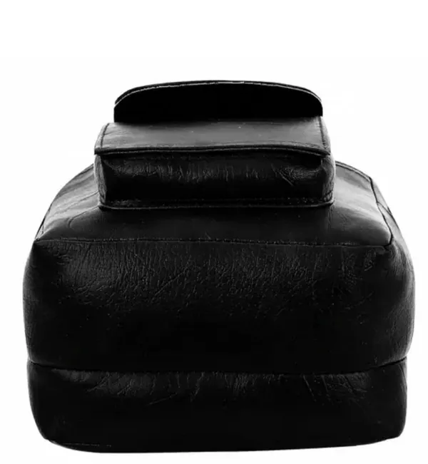 Black_Faux_Leather_Textured_Crossbody_Sling_Bag_For_Men