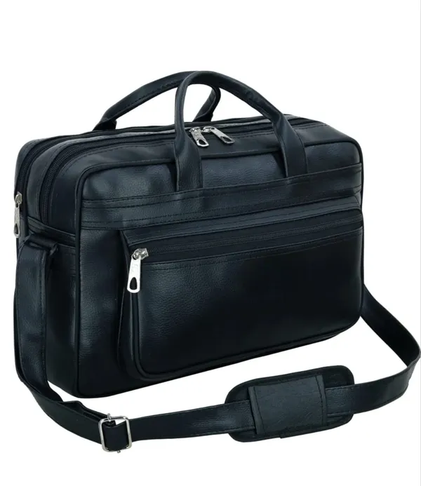 Black_Faux_Leather_Laptop_Messenger_Bag_For_Men