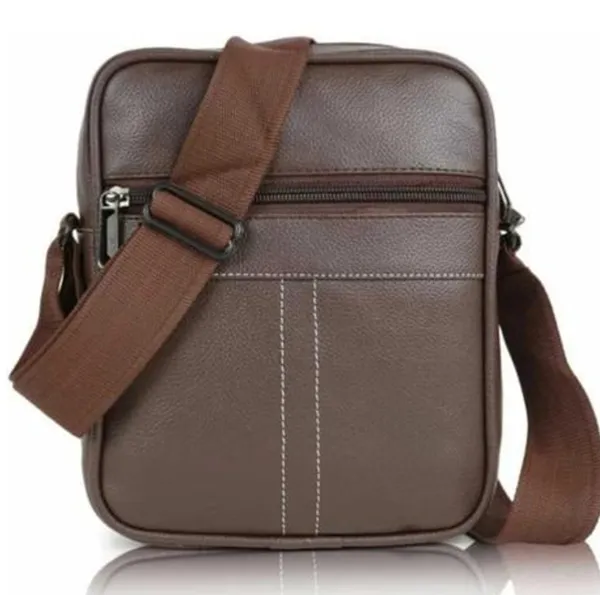 Brown_Pu_Structured_Crossbody_Sling_Bag_For_Men_And_Women