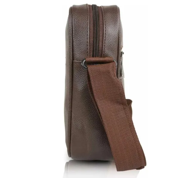 Brown_Pu_Structured_Crossbody_Sling_Bag_For_Men_And_Women