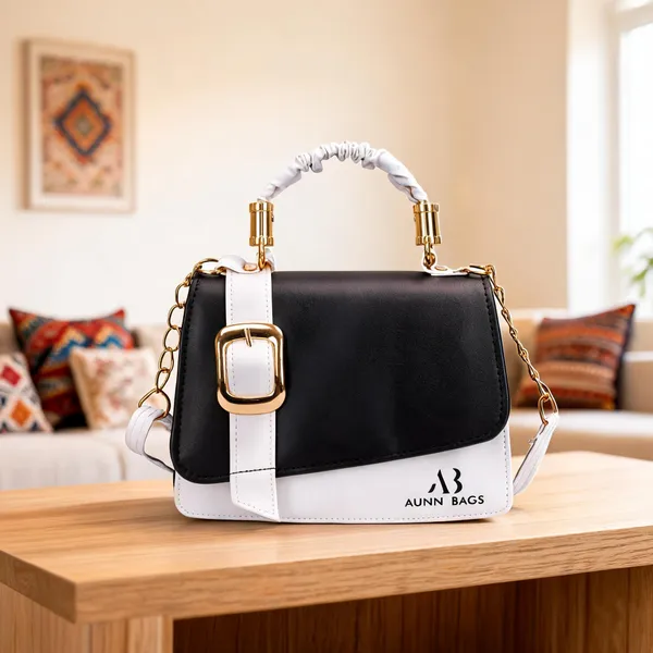 Black_Pu_Sling_Bag_For_Women