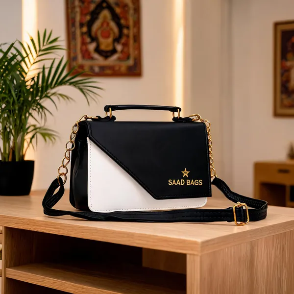 Black_Pu_Sling_Bag_For_Women