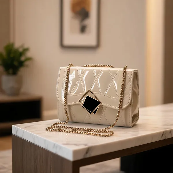 Cream_Pu_Sling_Bag_For_Women