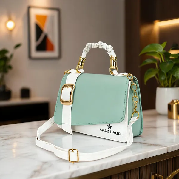 Green_Pu_Crossbody_Sling_Bag_For_Women