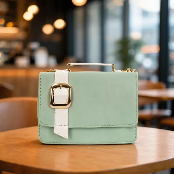 Green_Pu_Sling_Bag_For_Women