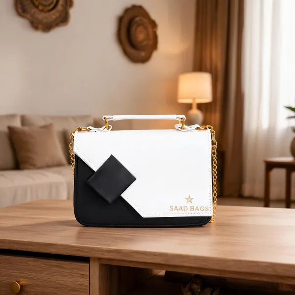 White_Pu_Sling_Bag_For_Women