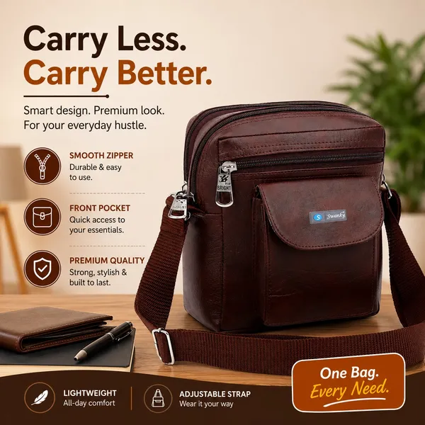 Brown_Faux_Leather_Crossbody_Sling_Bag_For_Men