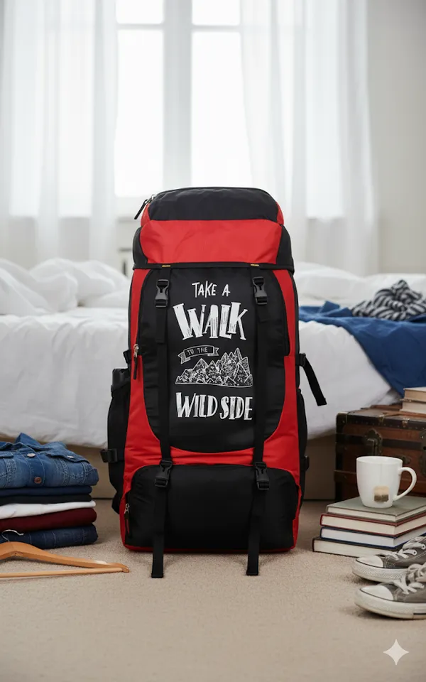 Red_Faux_Leather_Graphic_Hiking_Trekking_Backpack_For_Boys_And_Men