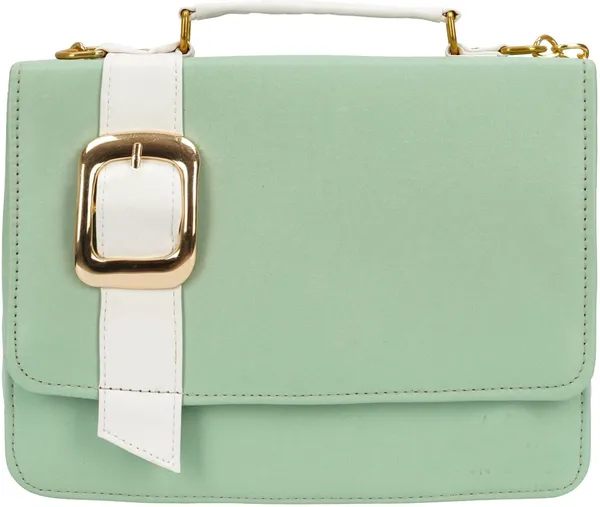 Green_Pu_Sling_Bag_For_Women