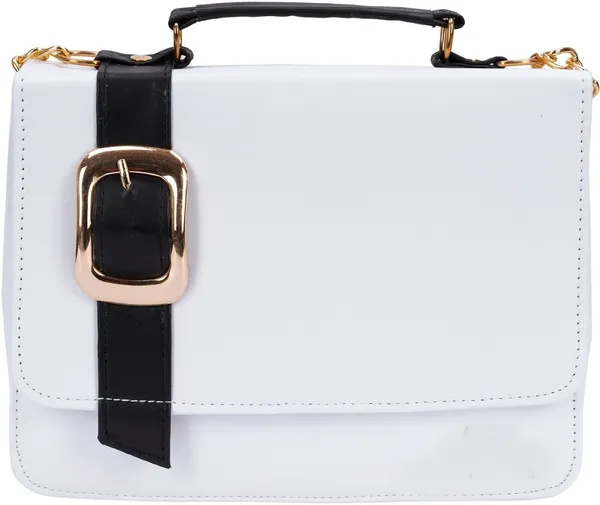 White_Pu_Sling_Bag_For_Women