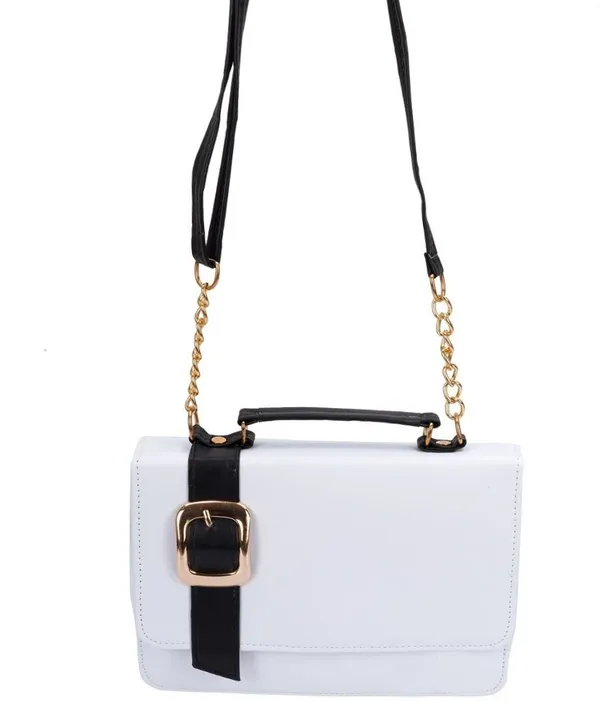 White_Pu_Sling_Bag_For_Women