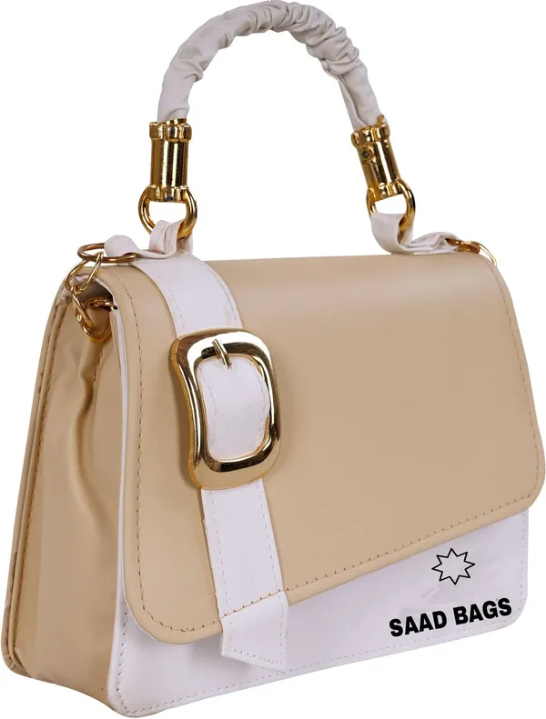 Beige_Pu_Sling_Bag_For_Women