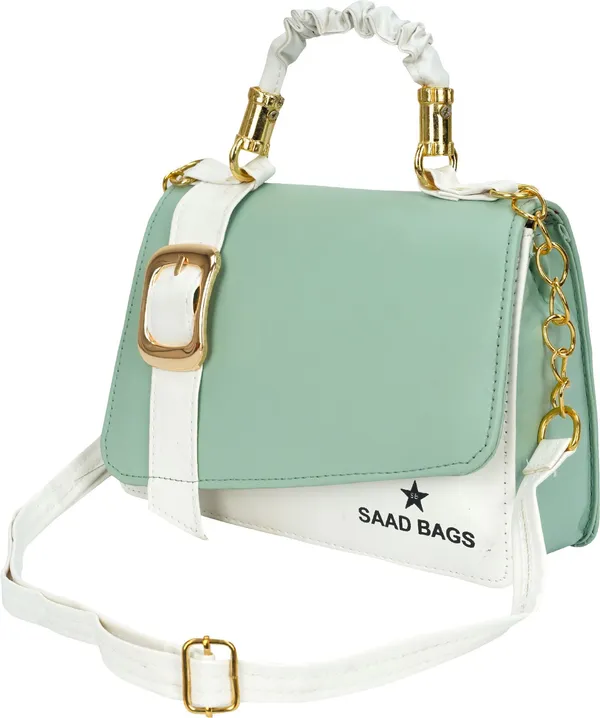 Green_Pu_Crossbody_Sling_Bag_For_Women