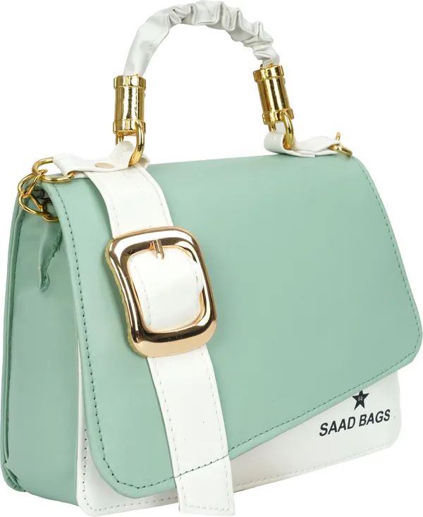 Green_Pu_Crossbody_Sling_Bag_For_Women