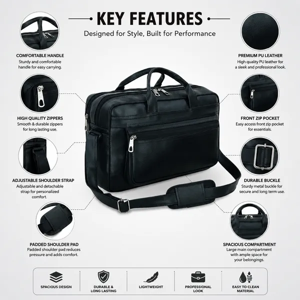 Black_Faux_Leather_Laptop_Messenger_Bag_For_Men