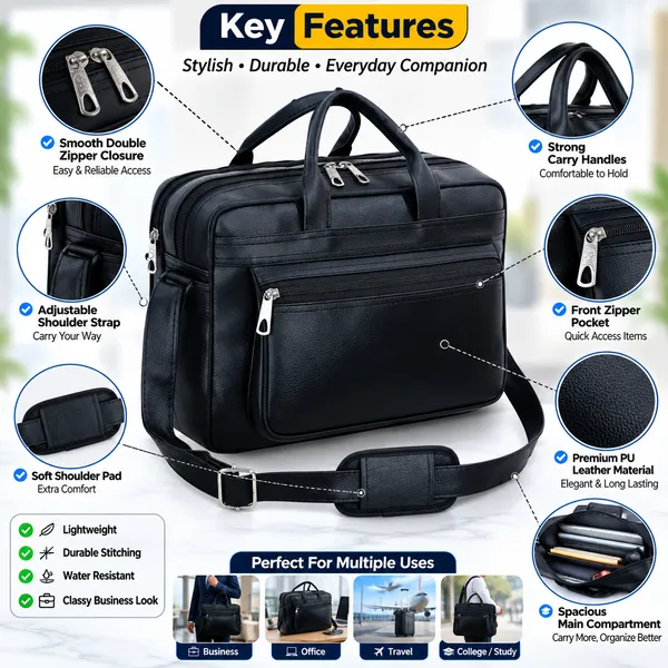 Black_Faux_Leather_Laptop_Messenger_Bag_For_Men