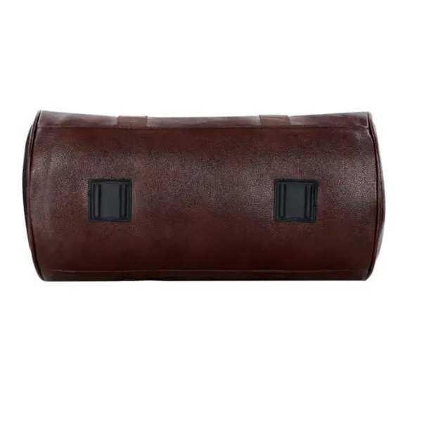 Brown_Faux_Leather_Gym_Duffel_Bag_With_Shoe_Compartment
