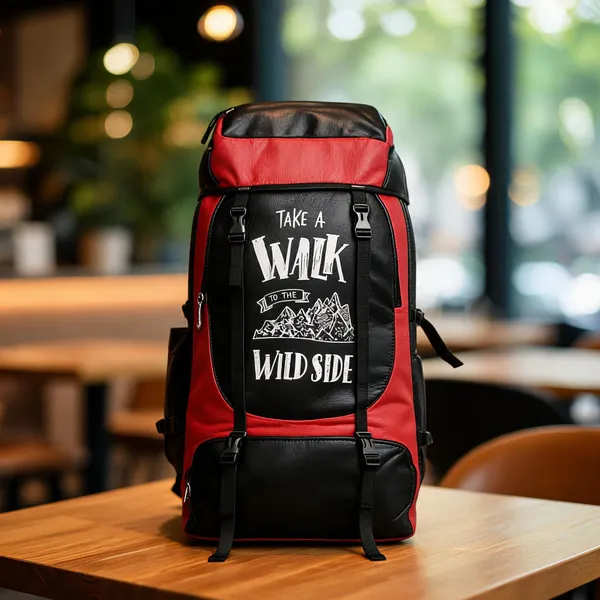 Red_Faux_Leather_Graphic_Hiking_Trekking_Backpack_For_Boys_And_Men