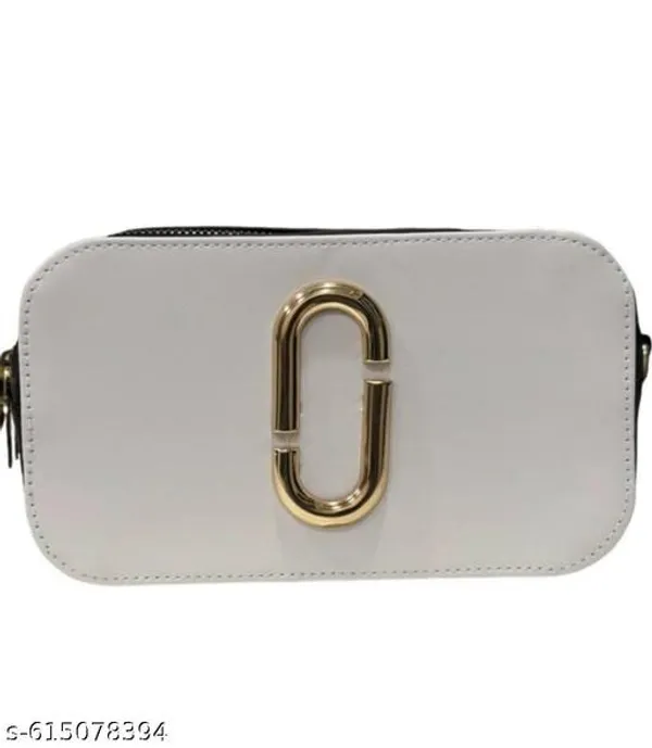 White_Faux_Leather_Crossbody_Sling_Bag_For_Women