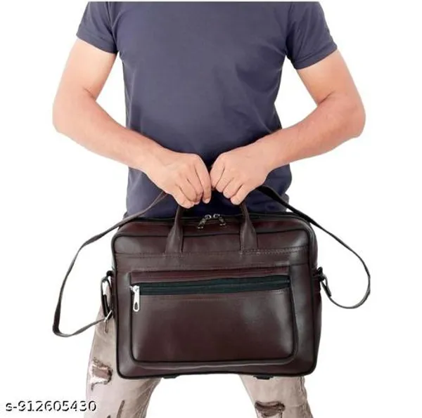 Brown_Pu_Waterproof_Laptop_Messenger_Shoulder_Bag_For_Men