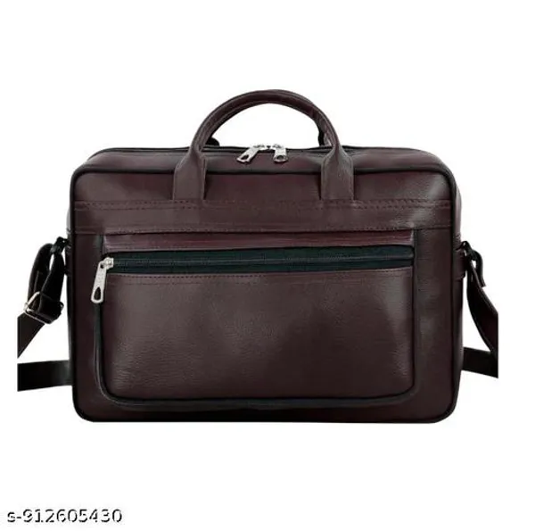 Brown_Pu_Waterproof_Laptop_Messenger_Shoulder_Bag_For_Men