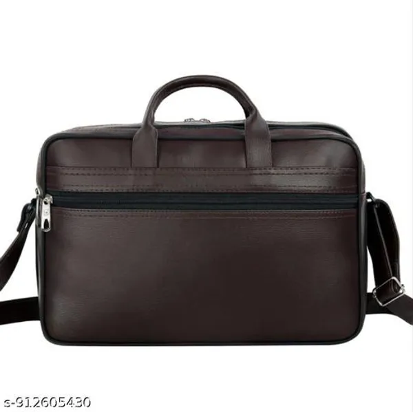 Brown_Pu_Waterproof_Laptop_Messenger_Shoulder_Bag_For_Men