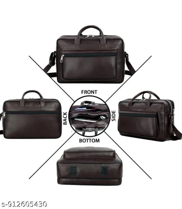 Brown_Pu_Waterproof_Laptop_Messenger_Shoulder_Bag_For_Men