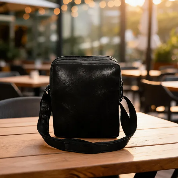 Black_Faux_Leather_Textured_Crossbody_Sling_Bag_For_Men