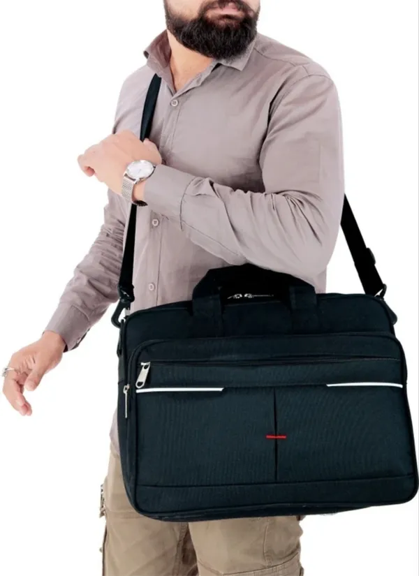 Black_Faux_Leather_Crossbody_File_Messenger_Bag_For_Men