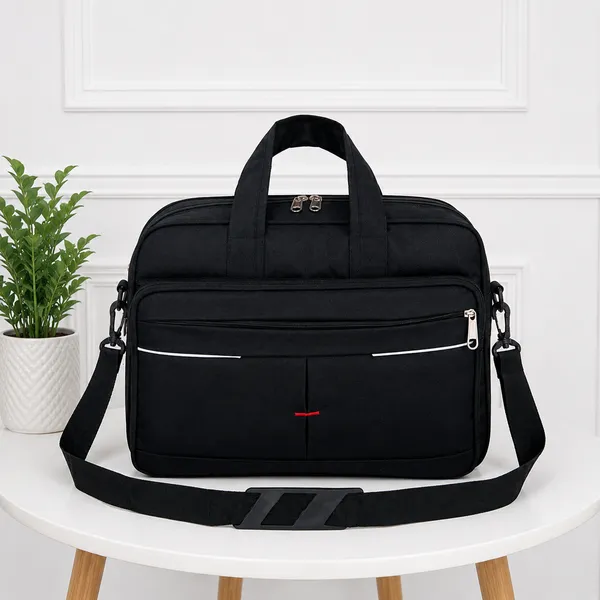 Black_Faux_Leather_Crossbody_File_Messenger_Bag_For_Men