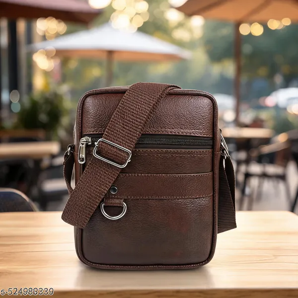 Brown_Faux_Leather_Crossbody_Messenger_Sling_Bag_For_Men
